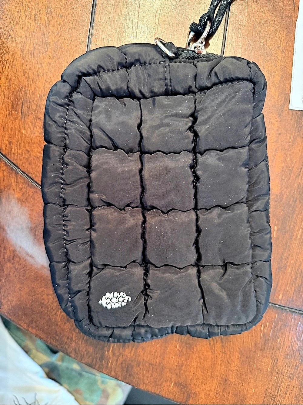 Free People FP Movement Quilted Micro Pouch Black